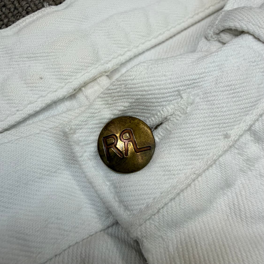 RRL 랄프로렌 더블알엘 화이트 셀비지 스트레이트 데님 상품이미지3