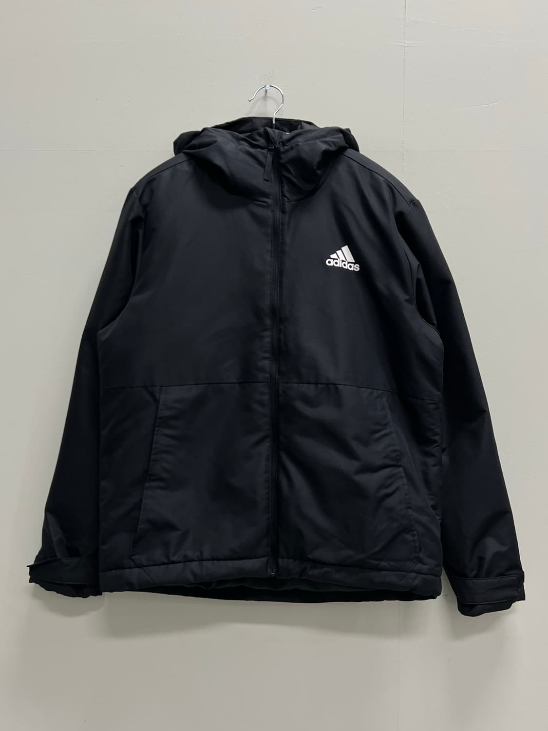 아디다스 인서레이티드 바람막이 패딩 자켓 블랙  상품이미지2