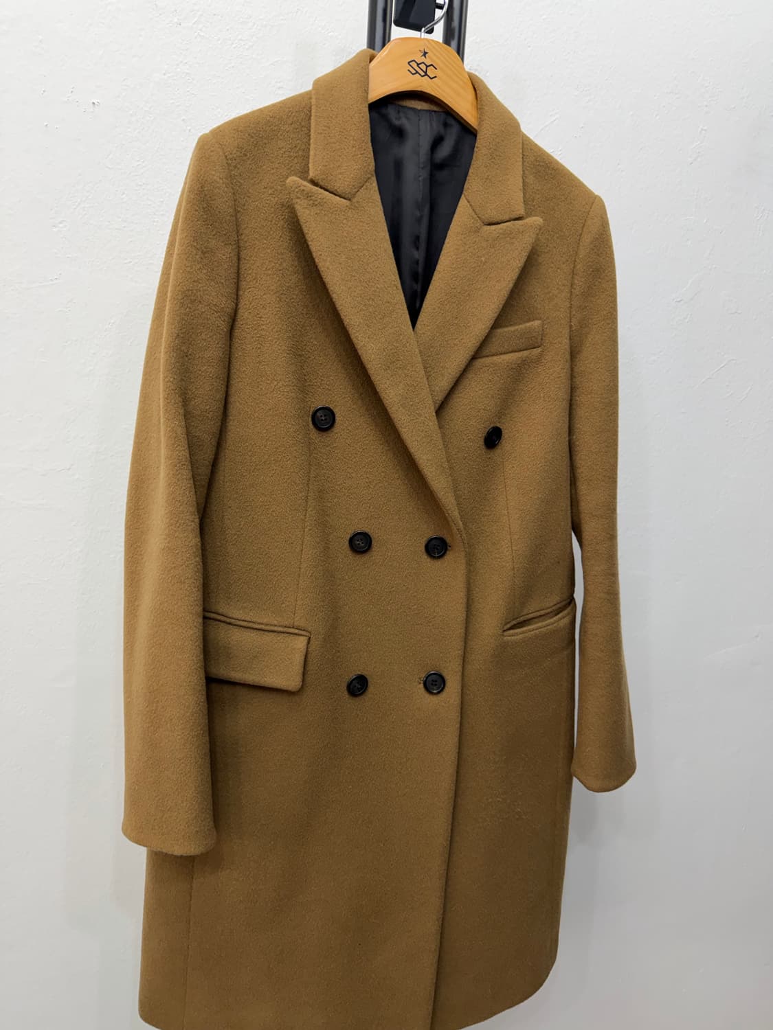 정품) 시스템 한섬 여성 브라운 더블 버튼 코트 88 상품이미지2
