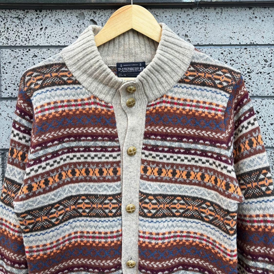 CP Preparatory 페어아일 니트 가디건 상품이미지2