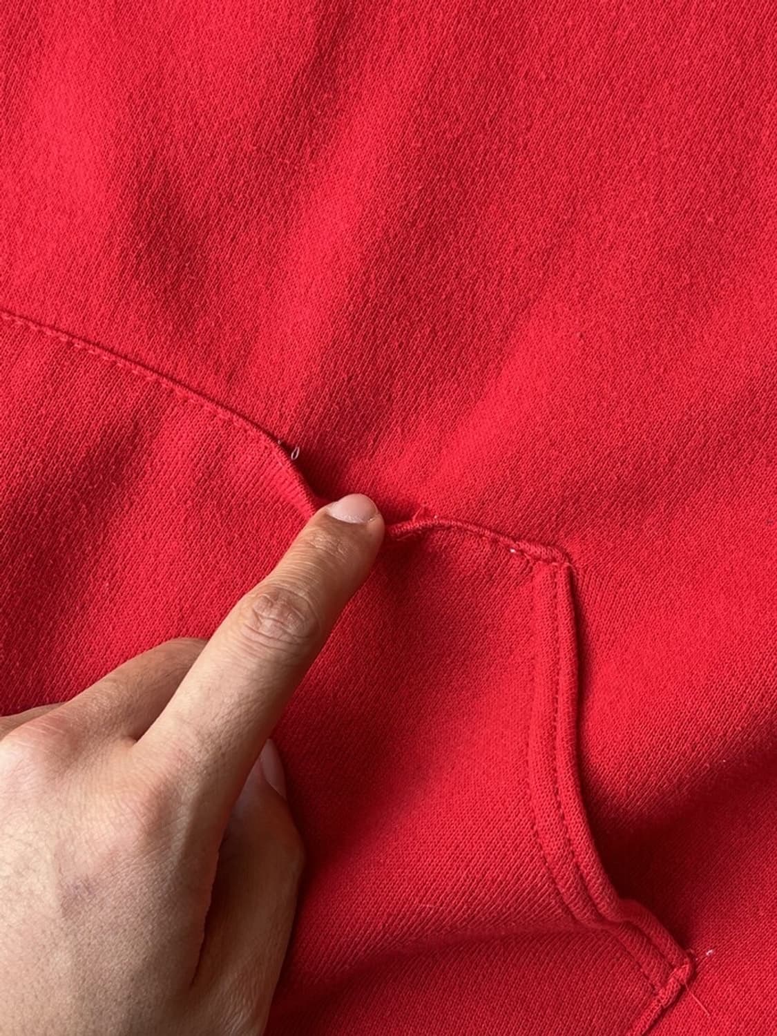 (L) 러셀 1970 s 빈티지 듀블라 후드티 레드 상품이미지5