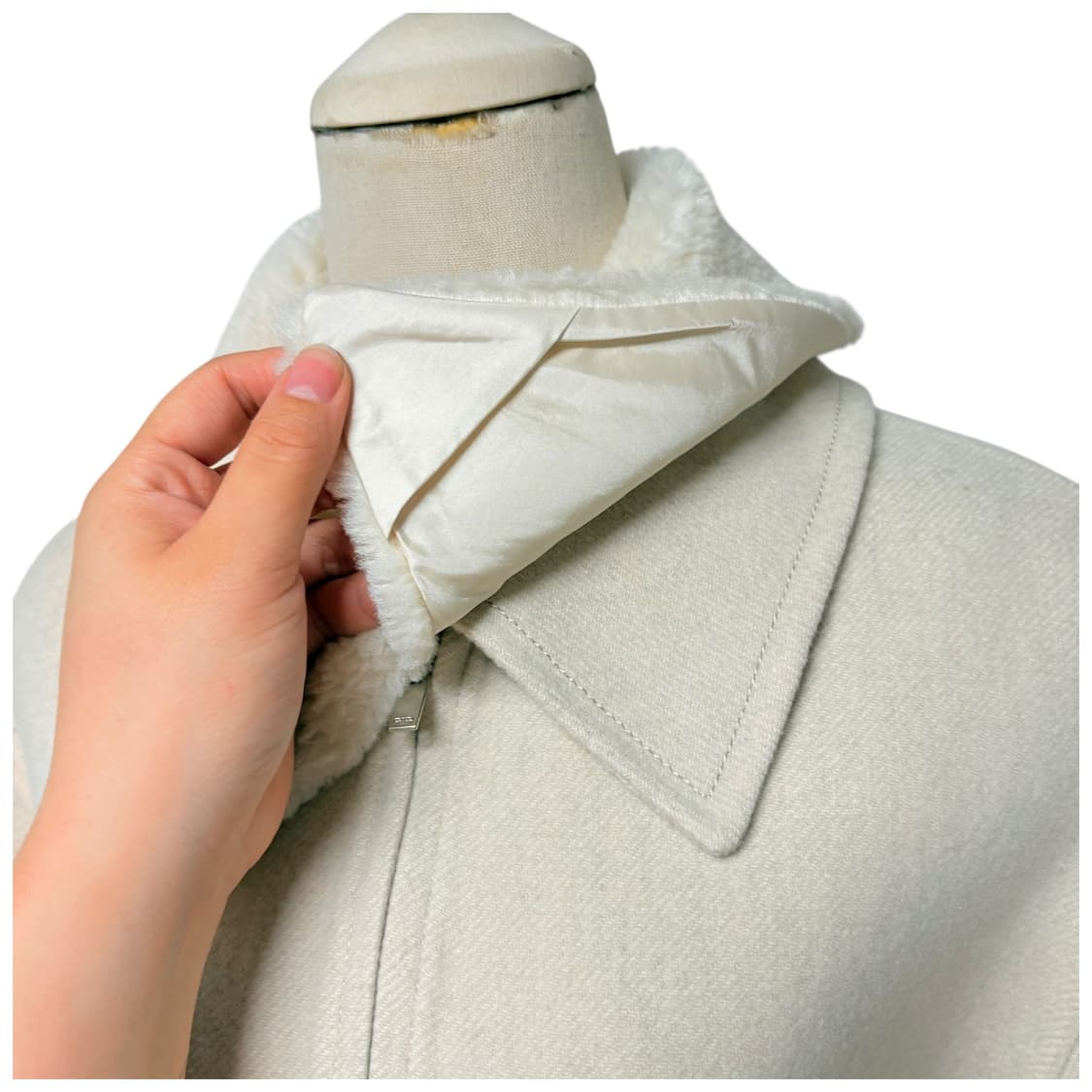 3735 온앤온 양모 아이보리 카라 자켓 상품이미지5