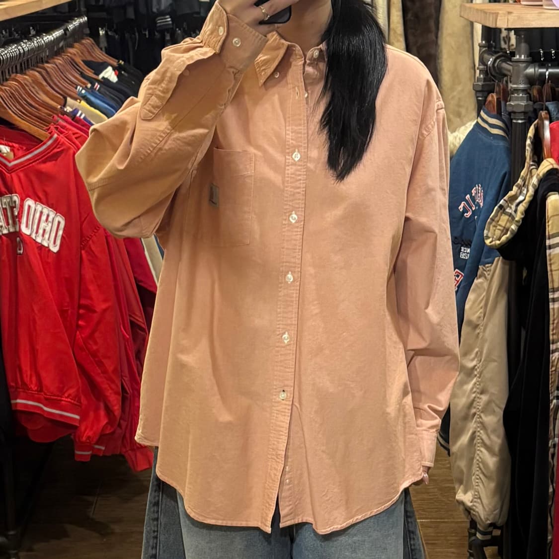 [HI] Carhartt 칼하트 긴팔셔츠 피치핑크 상품이미지2