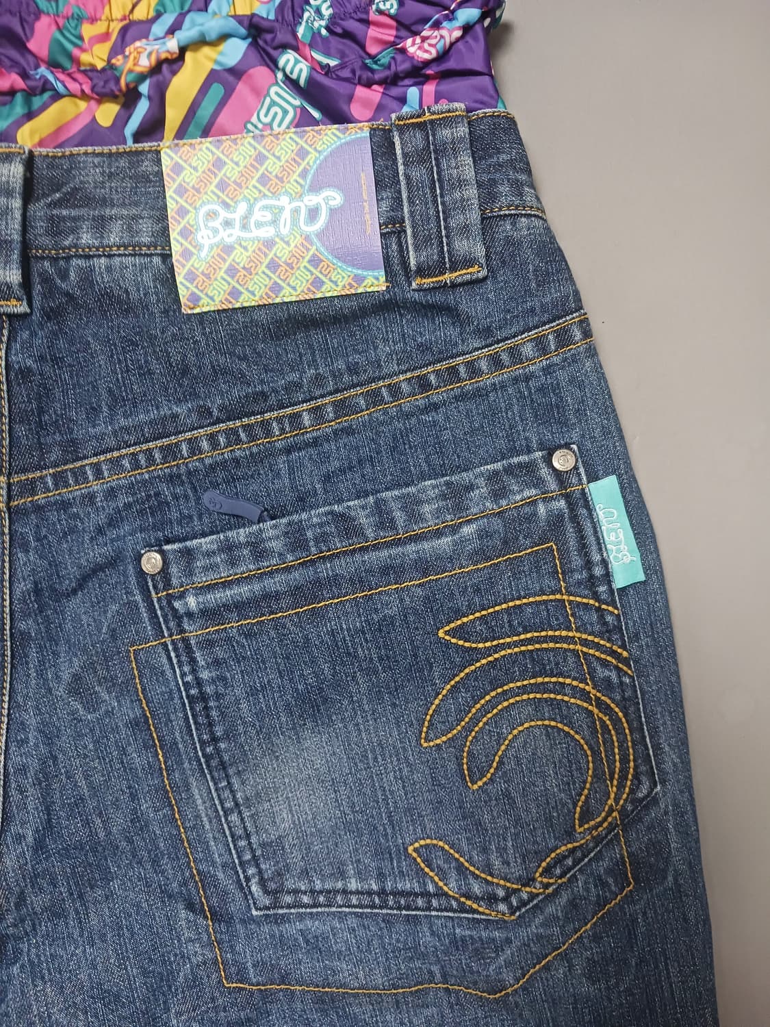 [M] 블렌트 마블 레이어드 데님 팬츠 보드복 스키복 상품이미지9