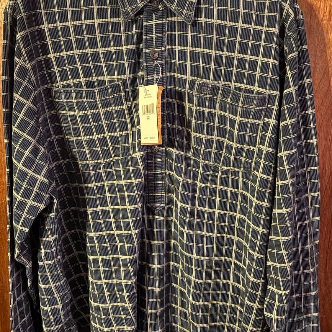 2XL RRL 인디고 체크 워크 셔츠 상품이미지2