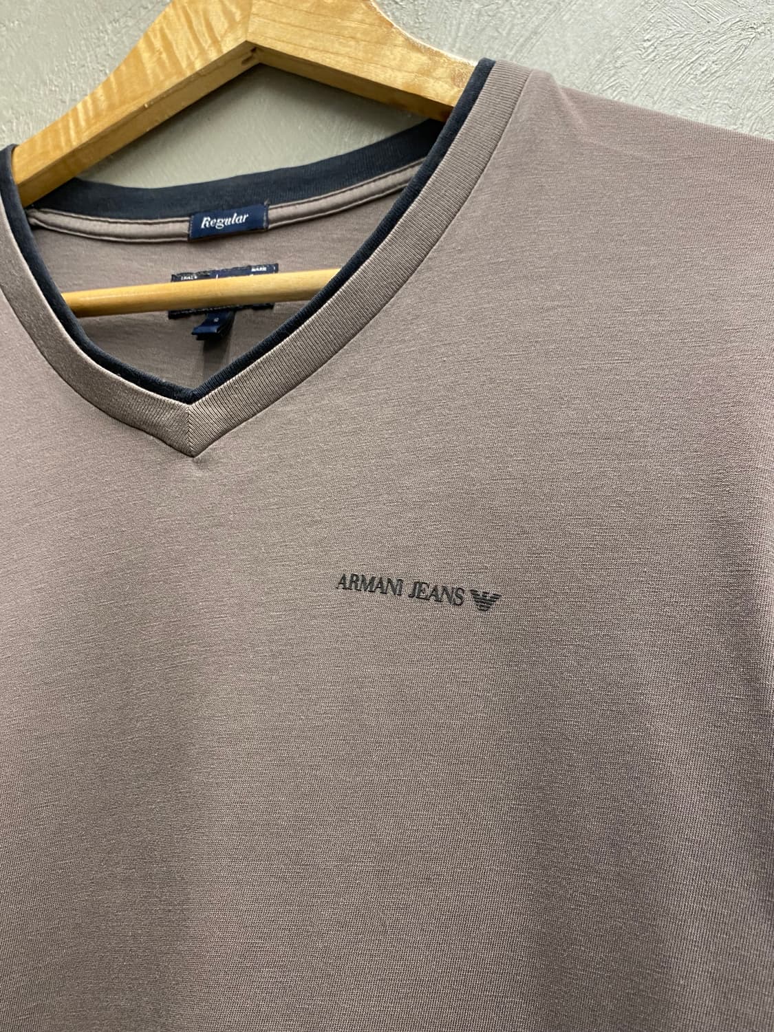 [S] Armani Jeans 아르마니 진스 브이넥 반팔 티셔츠 상품이미지3
