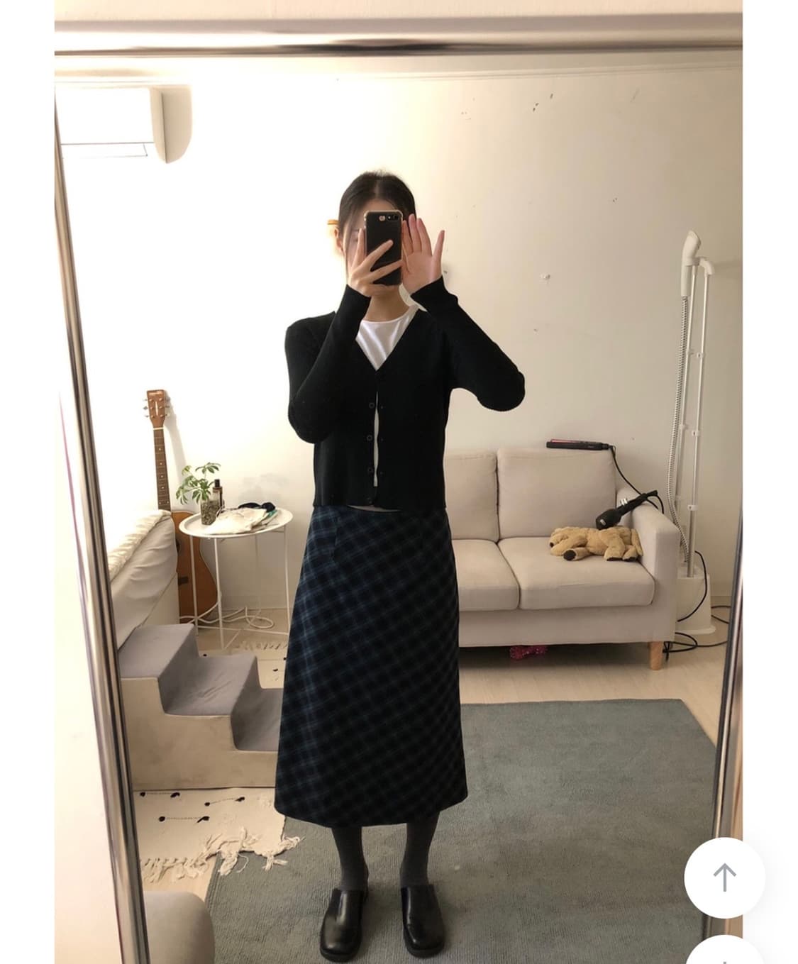 키이라 빈티지 체크 스커트 상품이미지2