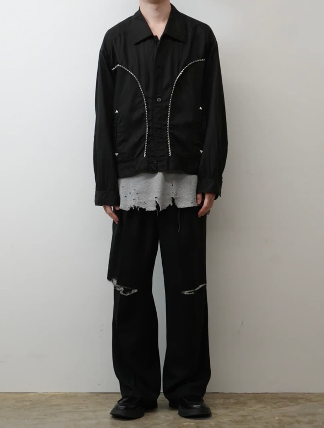 안셀름 웨스턴 자켓 블랙 1사이즈 상품이미지2