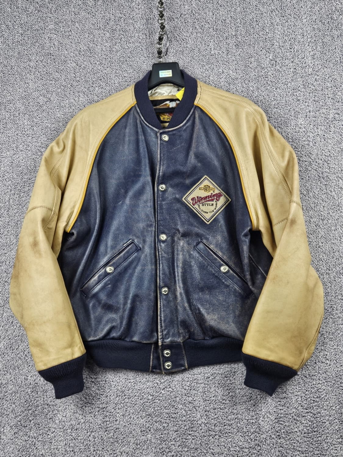 할리데이비슨 그랜드 내셔널 챔피언 배색 가죽 자켓 ( M )/ 10017 상품이미지3