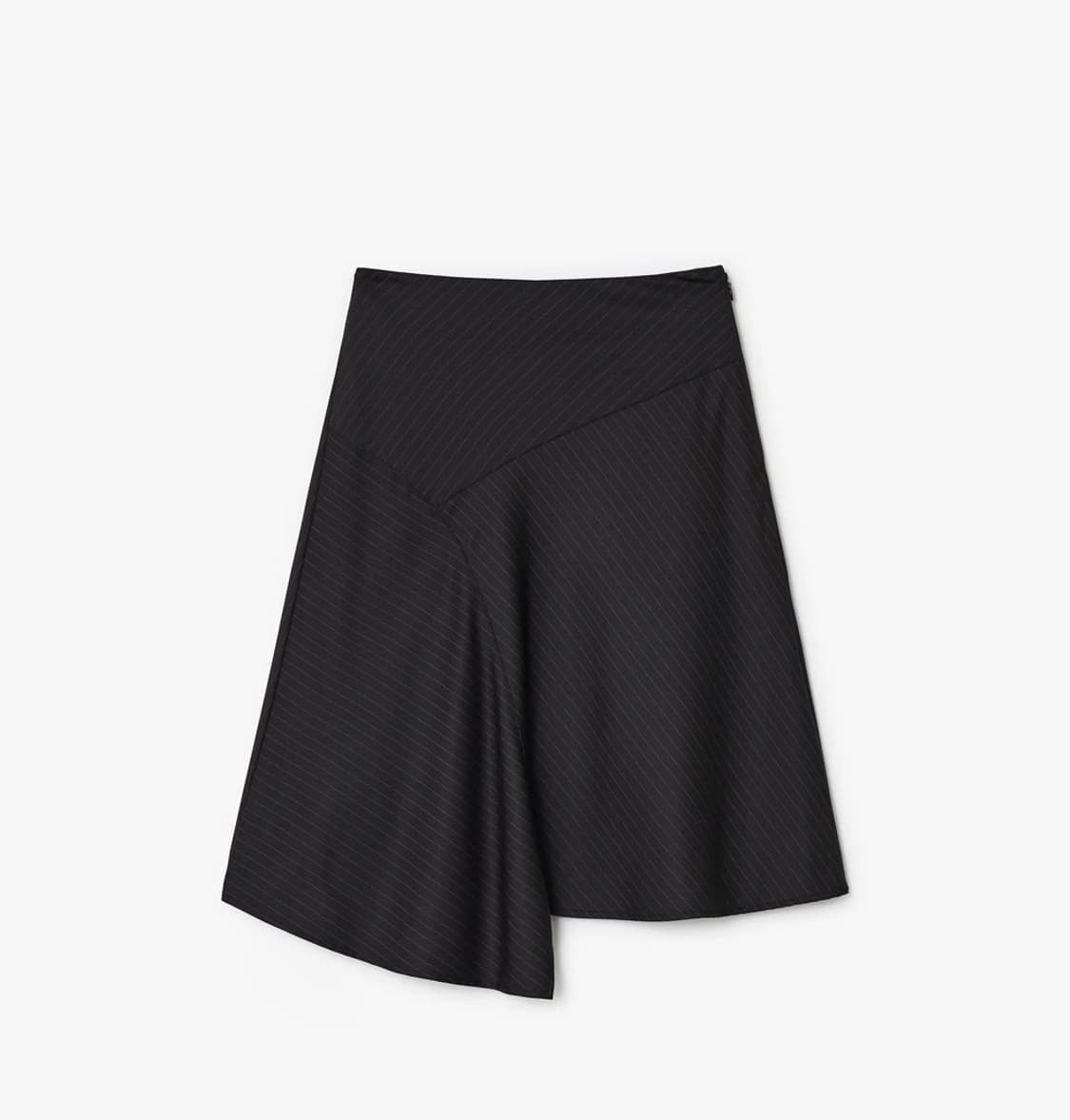 썬번프로젝트 Asymmetric midi skirt black 상품이미지2