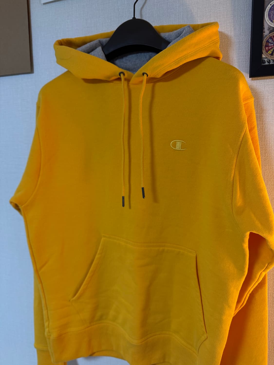 [L]챔피온 후드티 옐로우 상품이미지2