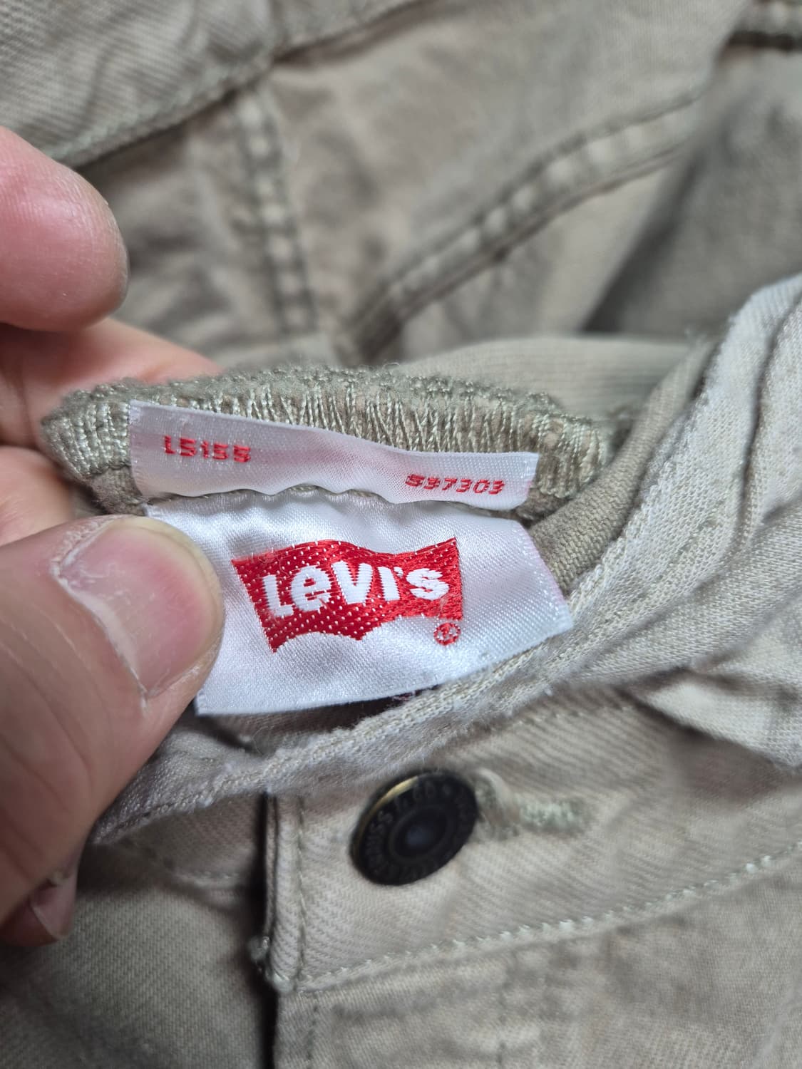 리바이스 501 면청바지 상품이미지3