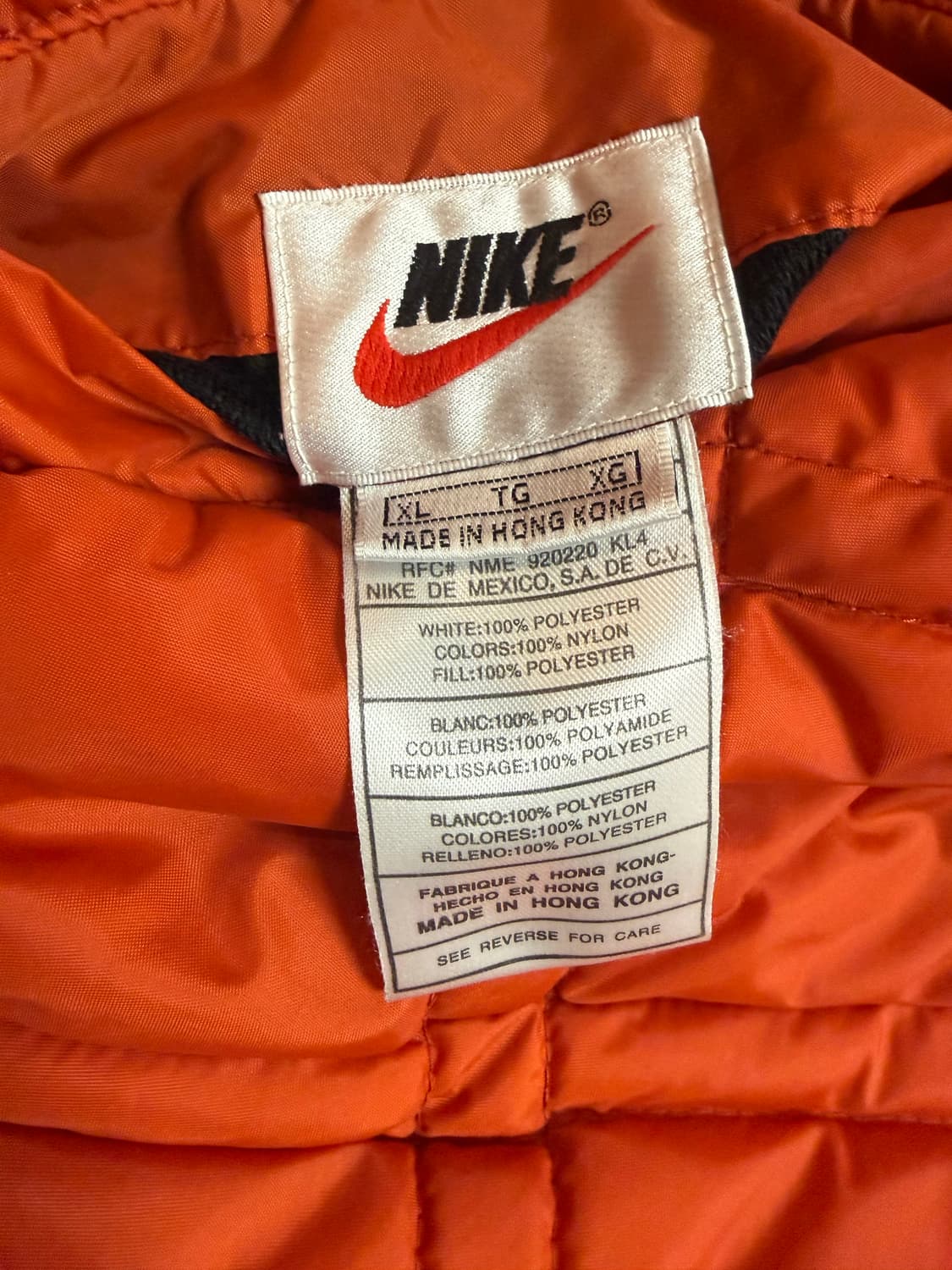 (XL) 빈티지 90년대 나이키 양면패딩 퀼티드자켓  상품이미지6