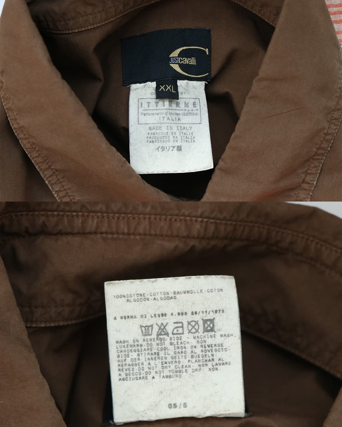 카발리 브라운 웨스턴 셔츠 상품이미지6