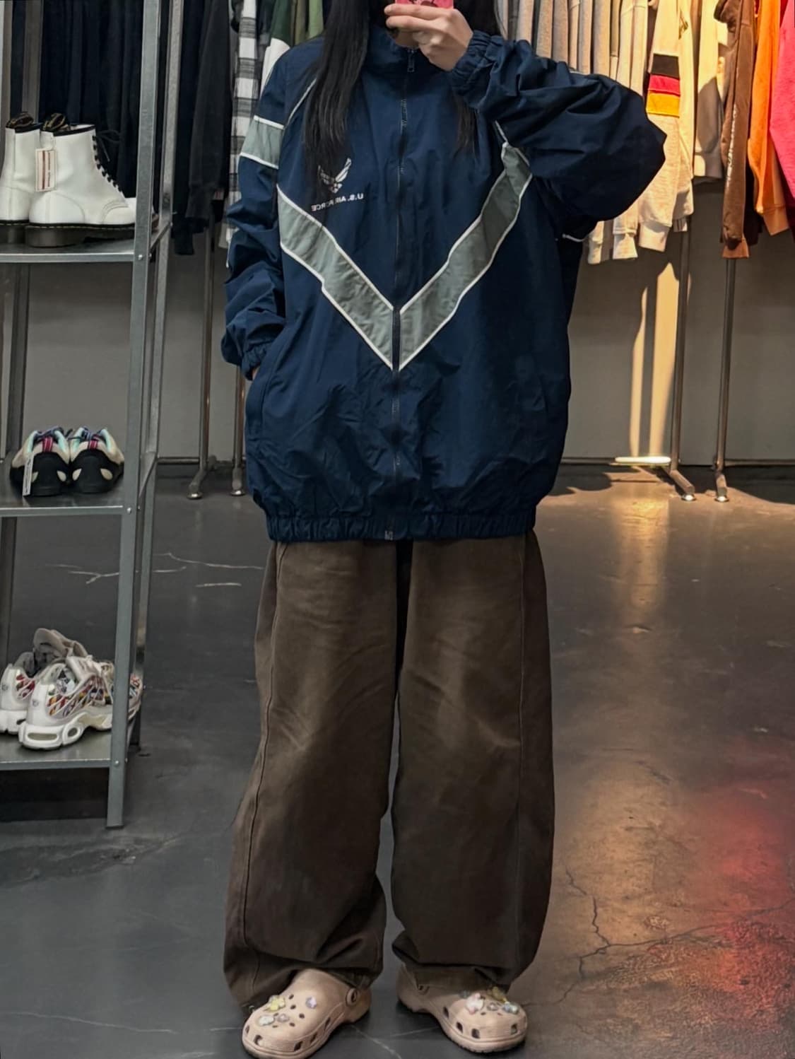 lpfu 미공군 네이비 바람막이자켓 A3372 상품이미지1