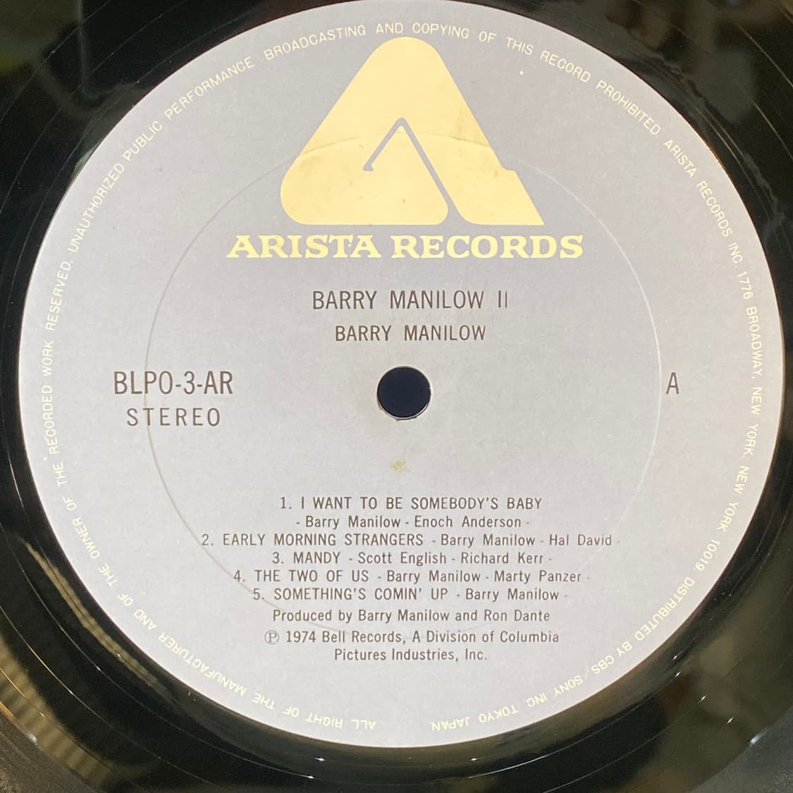 (중고LP-팝) Barry Manilow -II 상품이미지4