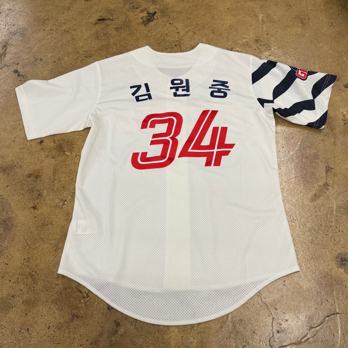 [100,L] 롯데자이언츠 34 김원중 마킹 유니폼 b17 상품이미지3