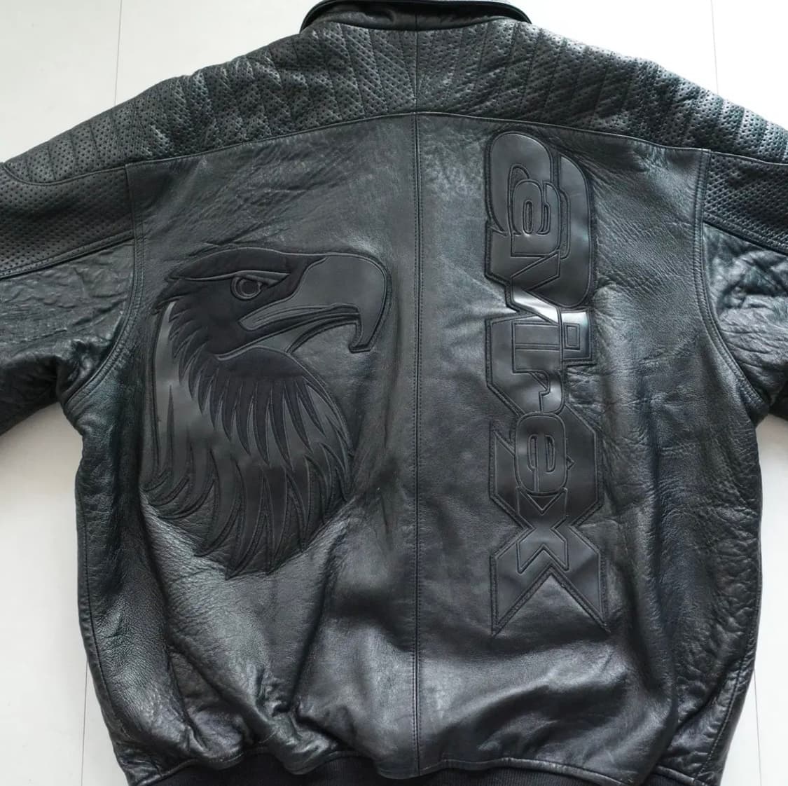 아비렉스 독수리 리얼 레더 바시티 자켓 XL 상품이미지7