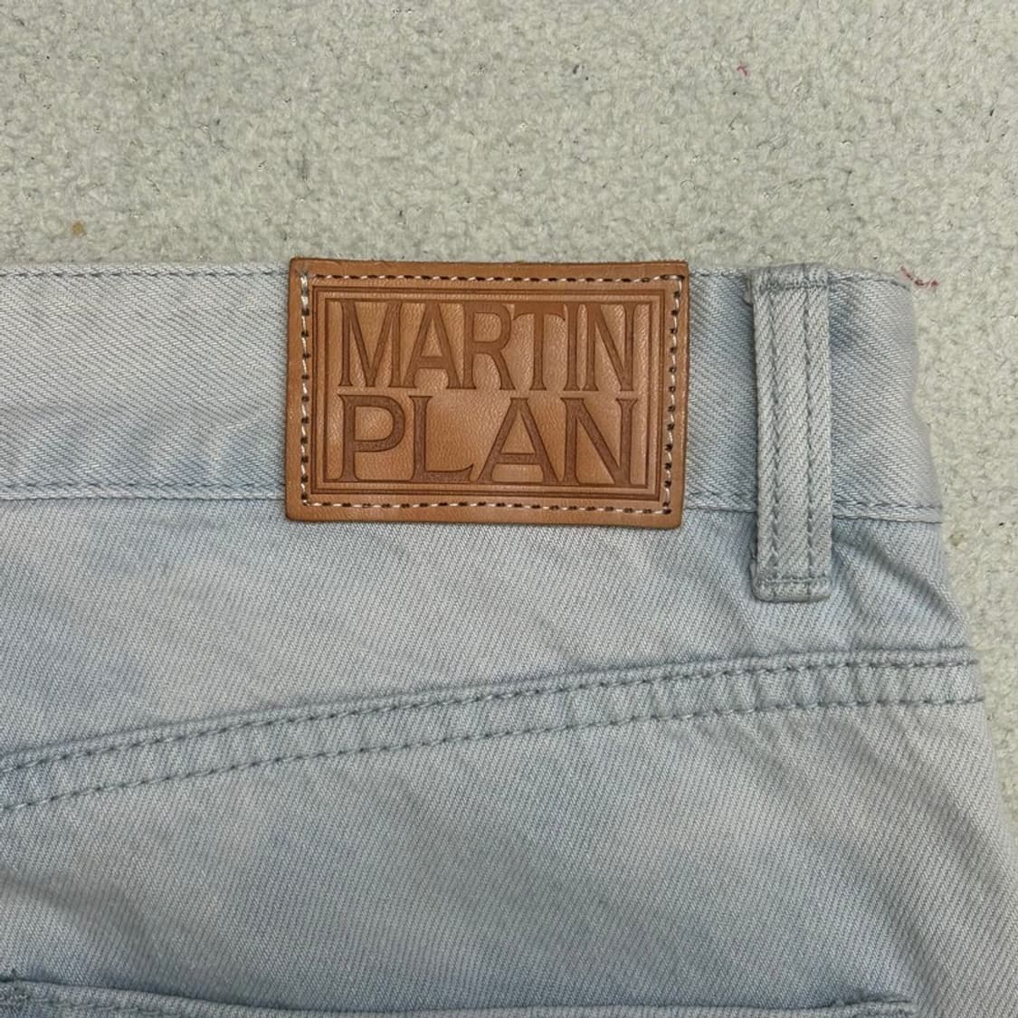 [새상품] Martin Plan 아이스 블루 스트레이트 데님 팬츠 XL 상품이미지5