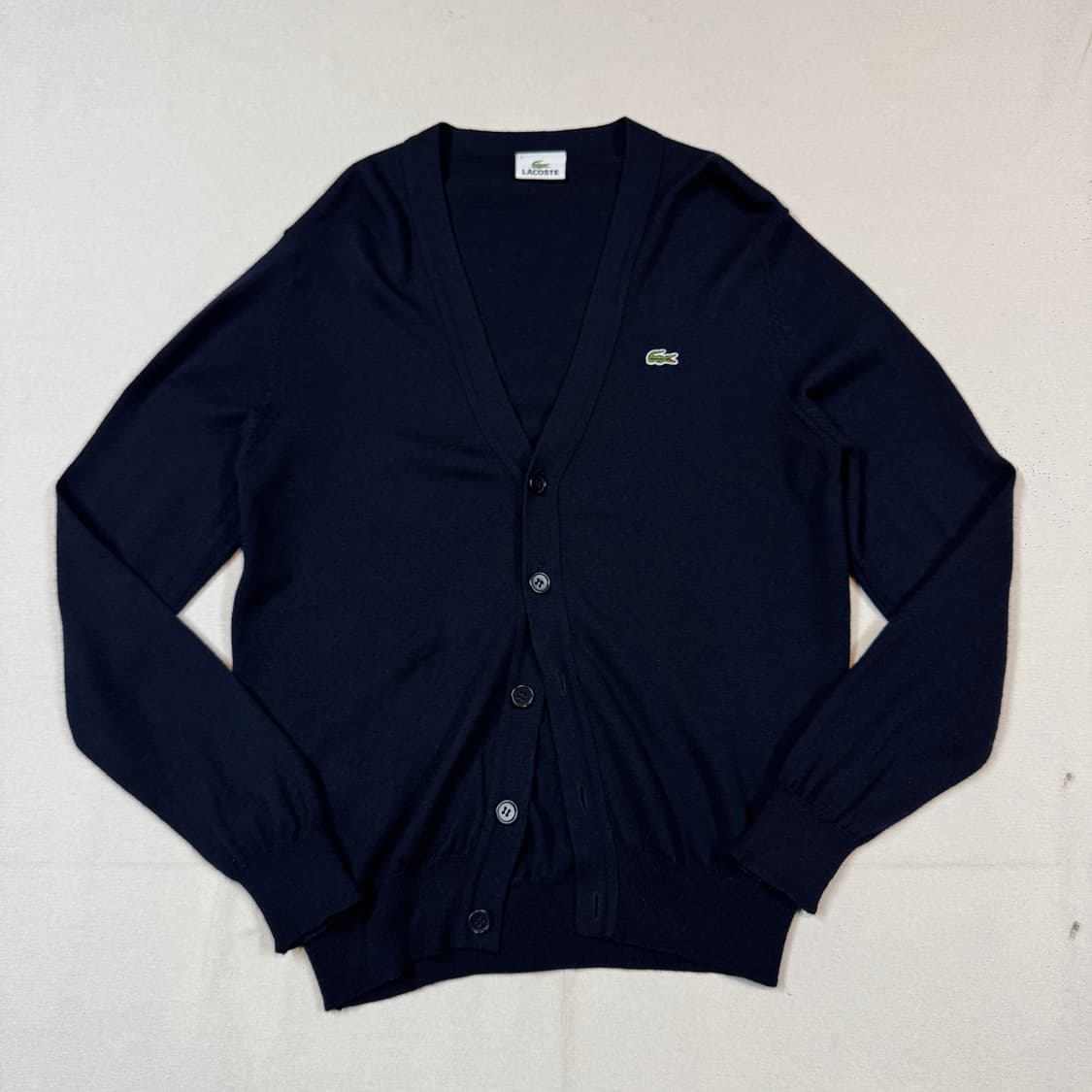 M) 라코스테 울 가디건 네이비 상품이미지1