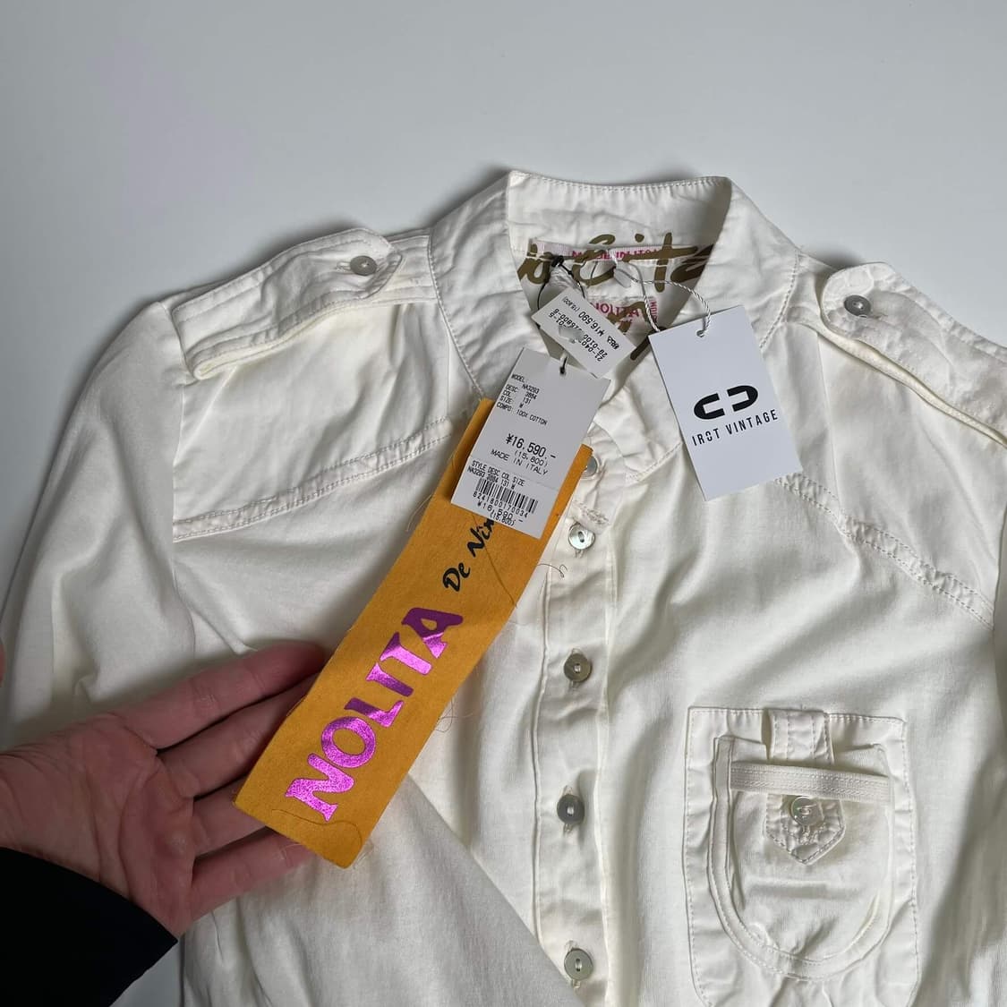 No-l-ita 져지 레이어드 셔츠 (italy)  상품이미지9