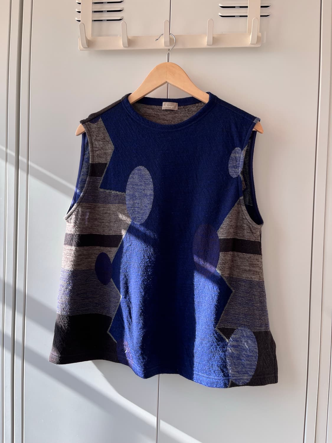 Always 블루 패턴 조끼 슬리브리스 상품이미지5