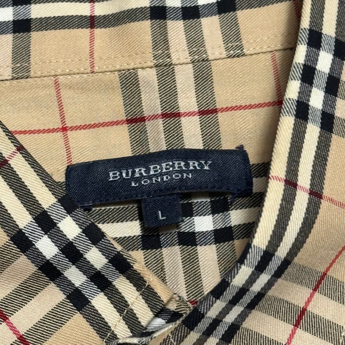 L 버버리 노바체크 셔츠 상품이미지4