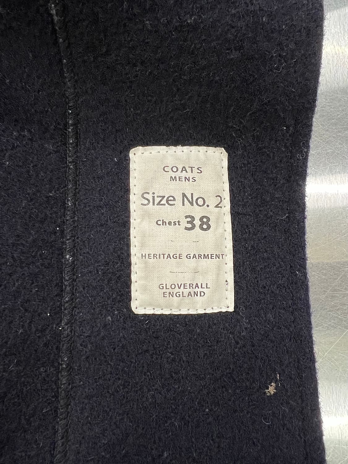 글로버 올 딥 네이비 몬티 후디 랭스 울 더플 코트 상품이미지8