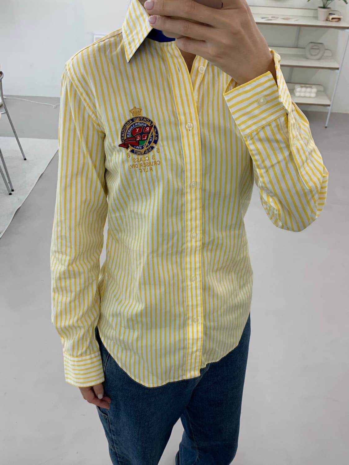 폴로 랄프로렌 여성 요팅 자수 셔츠 6 상품이미지9