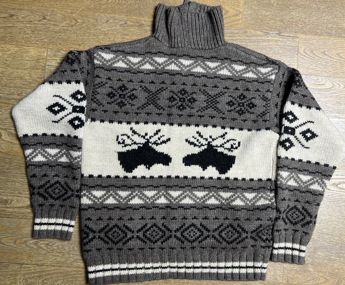 폴로 무스 인타르시아 쿼터 지퍼 스웨터 m(100-105) 상품이미지3