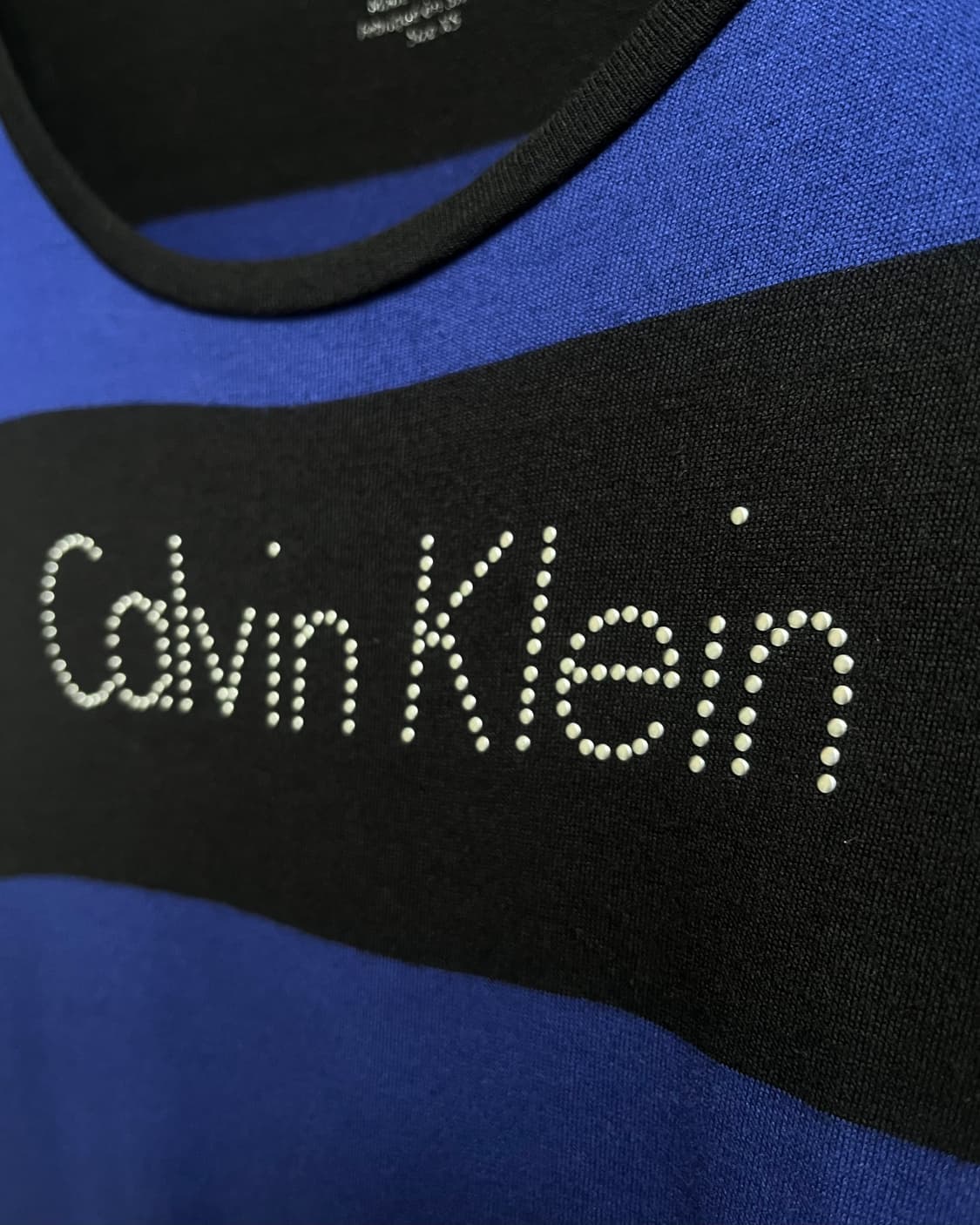 C.K Cubic Logo Wide Neck Stripe 1/2 Top 상품이미지7