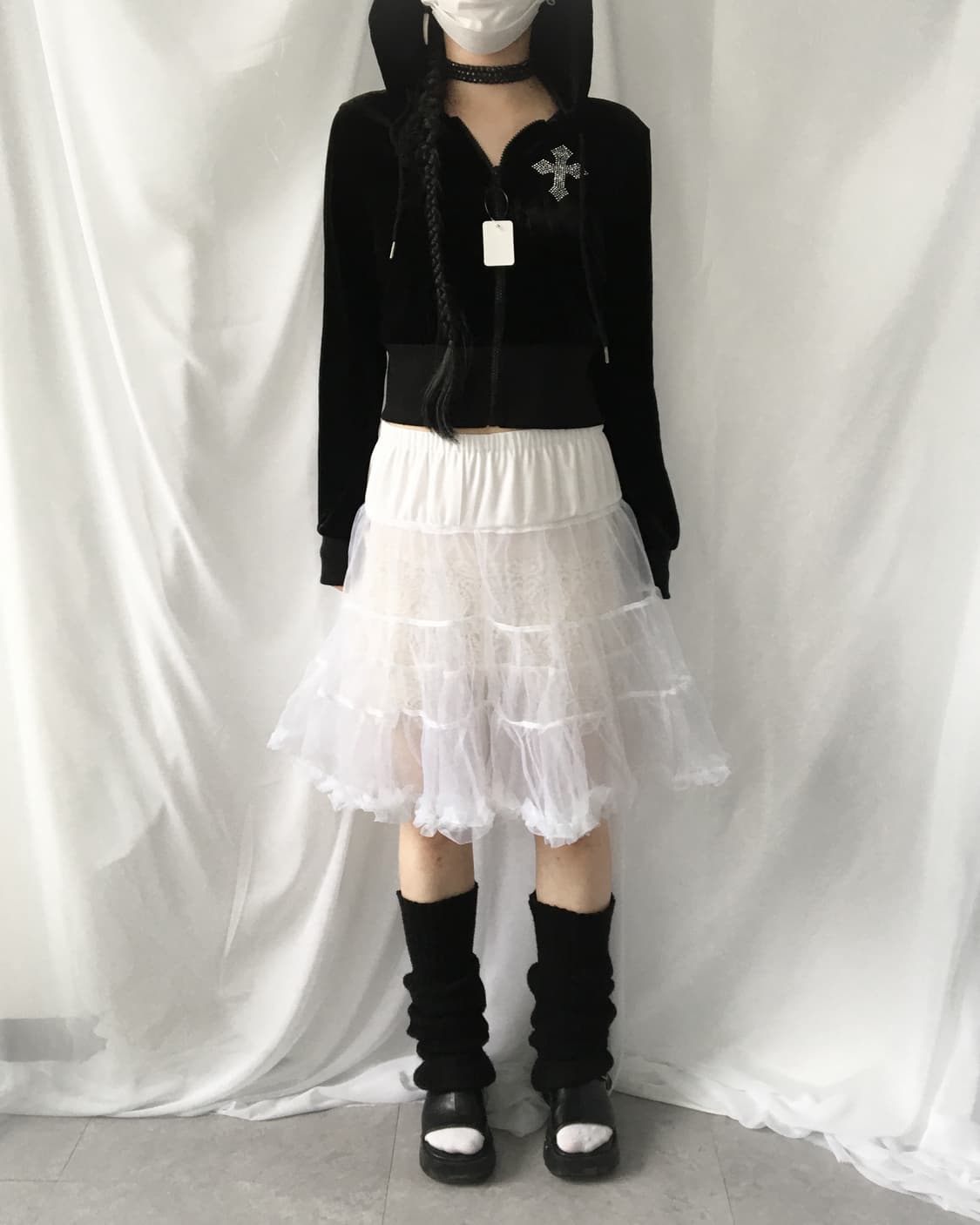 Velvet hood zip up 상품이미지5