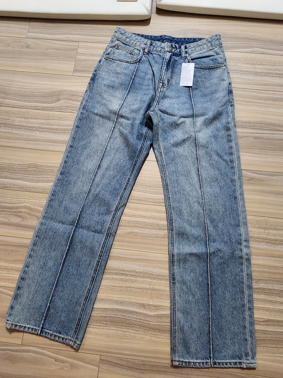 스파오핀턱와이드진청바지30사이즈 상품이미지1