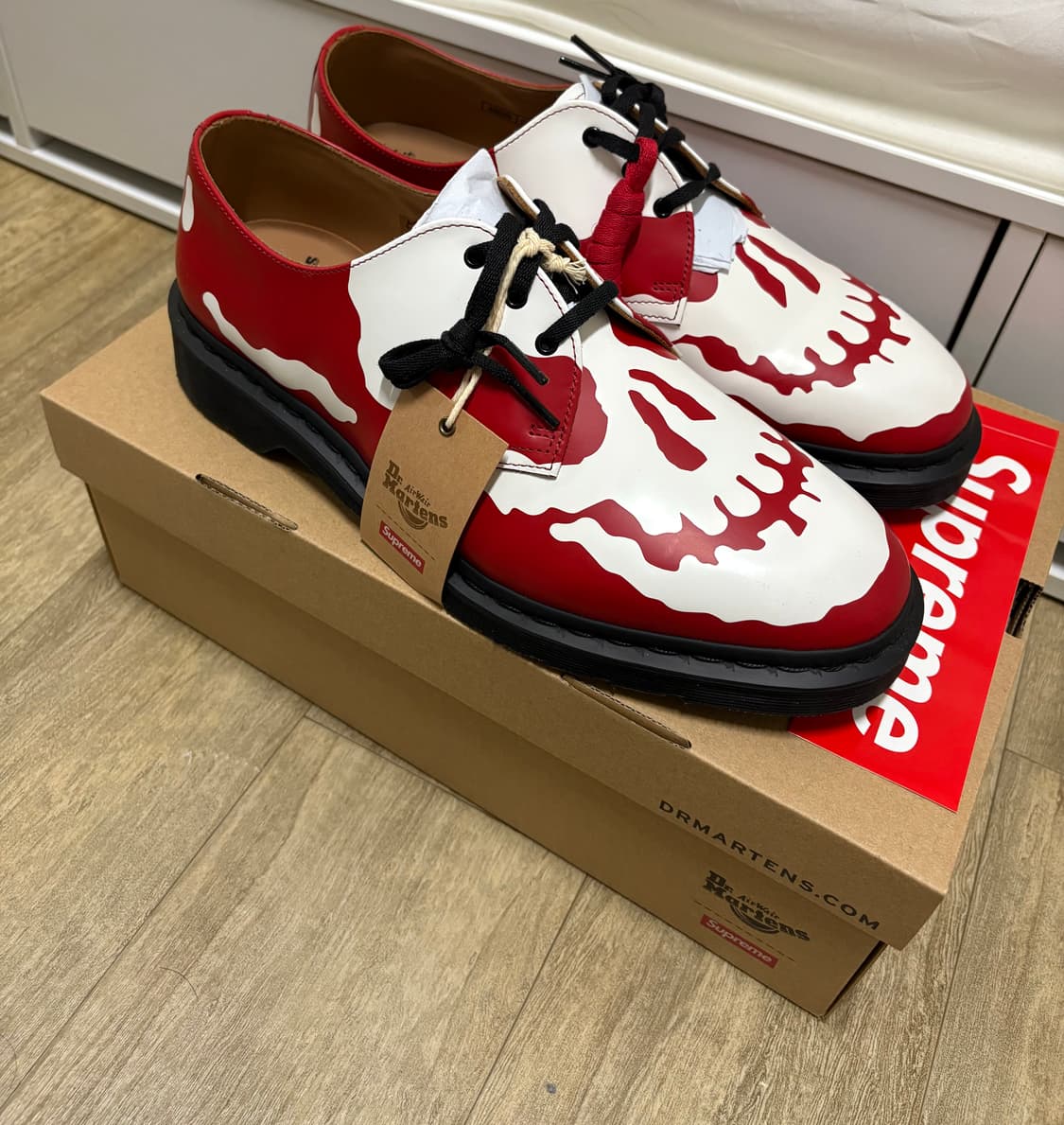 [UK11] 슈프림 닥터마틴 1461 3홀 레드 새상품 상품이미지3
