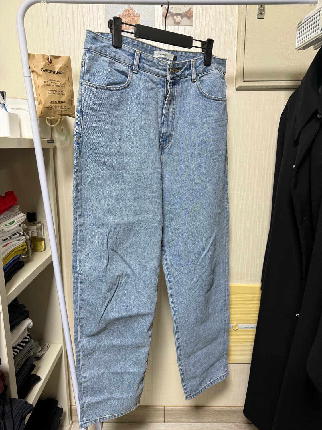 amomento-recycled cotton denim rightblue 상품이미지1