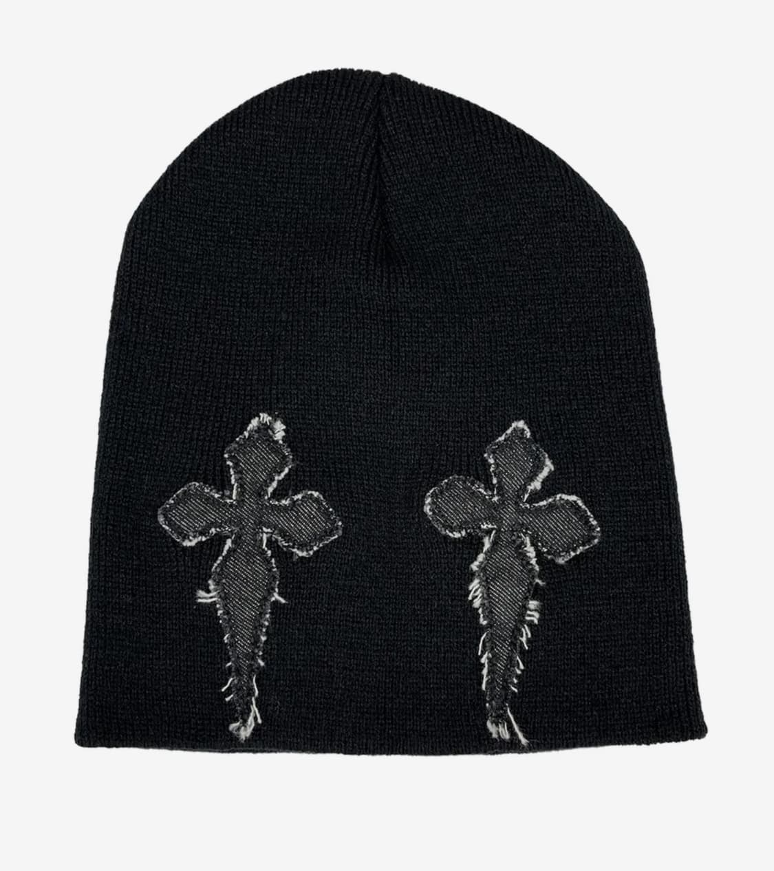 스케이터락 Gothic Cross Beanie ((black*denim) 상품이미지1