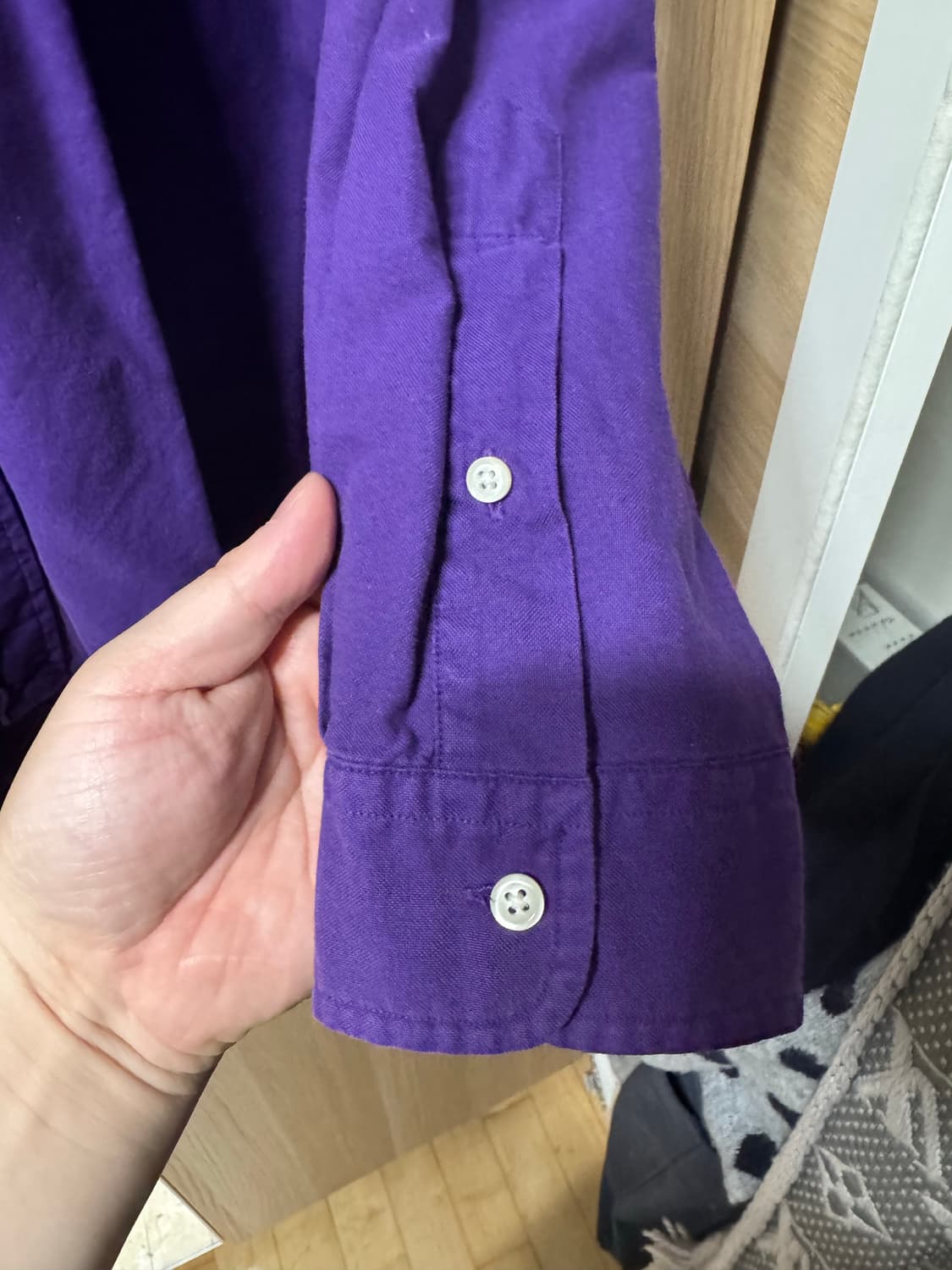 폴로 랄프로렌 퍼플 셔츠 L  상품이미지4