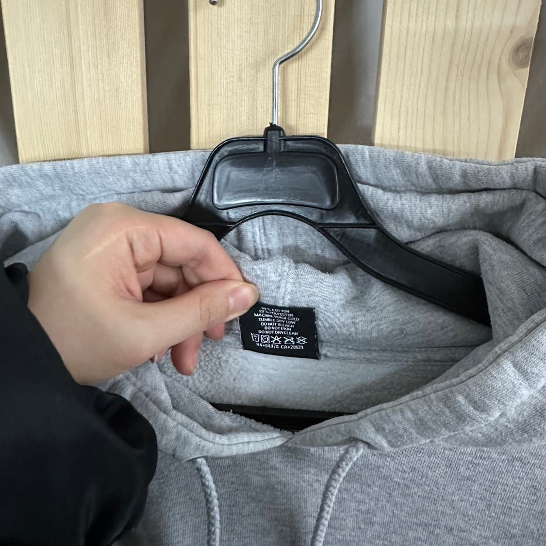 (S) 스투시 그레이 빅로고 후드티 상품이미지8