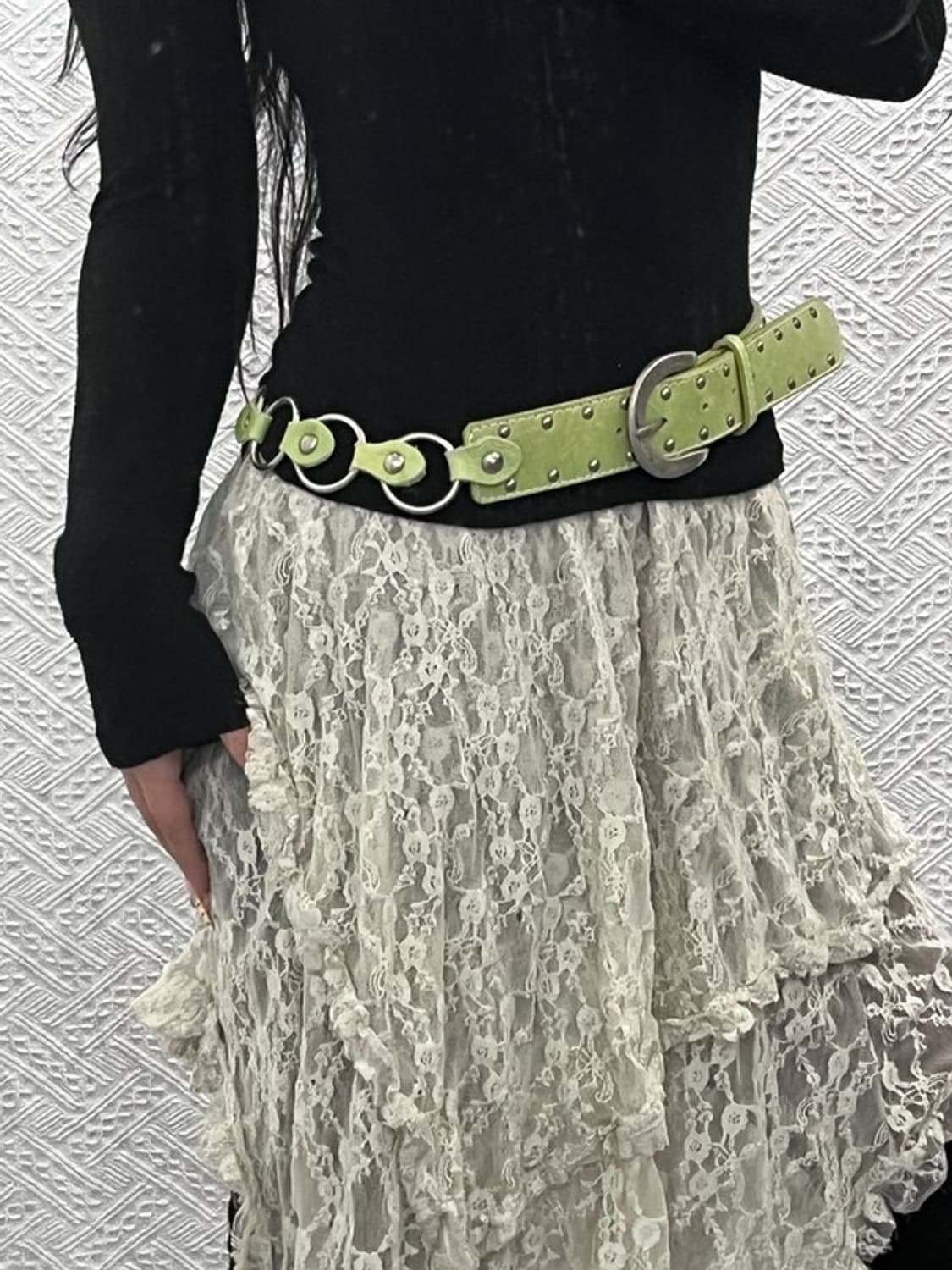 빈티지 컨트리 스트릿 카우걸 체인 벨트 C09648 상품이미지1