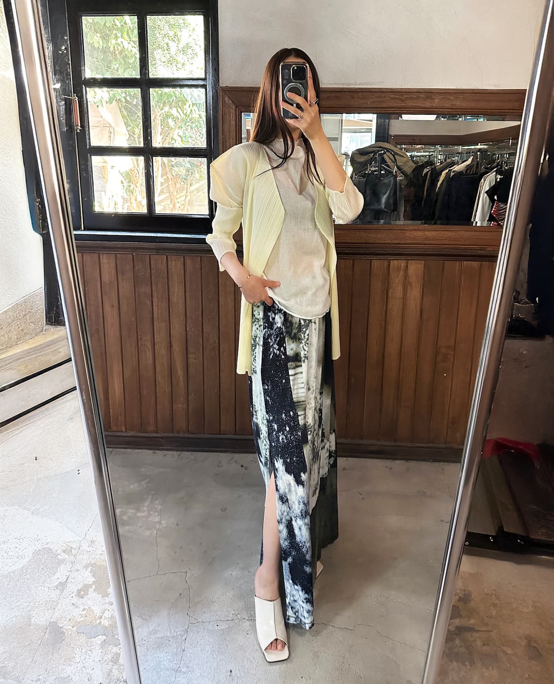 PLEATS PLEASE yellow cardigan 상품이미지3