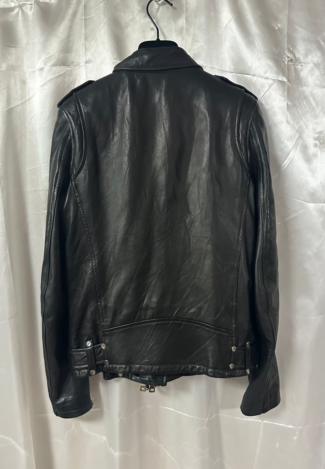 발망 SS11 레더 바이커 자켓 블랙 상품이미지5