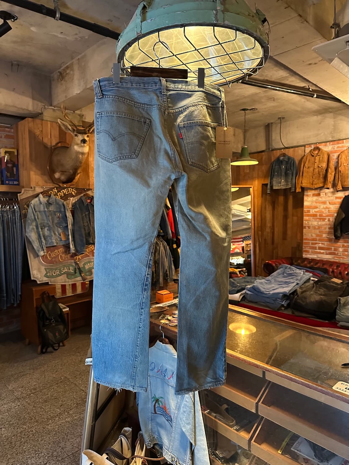 80s USA 빈티지 리바이스 501 66후기 셀비지 데님 팬츠 상품이미지5