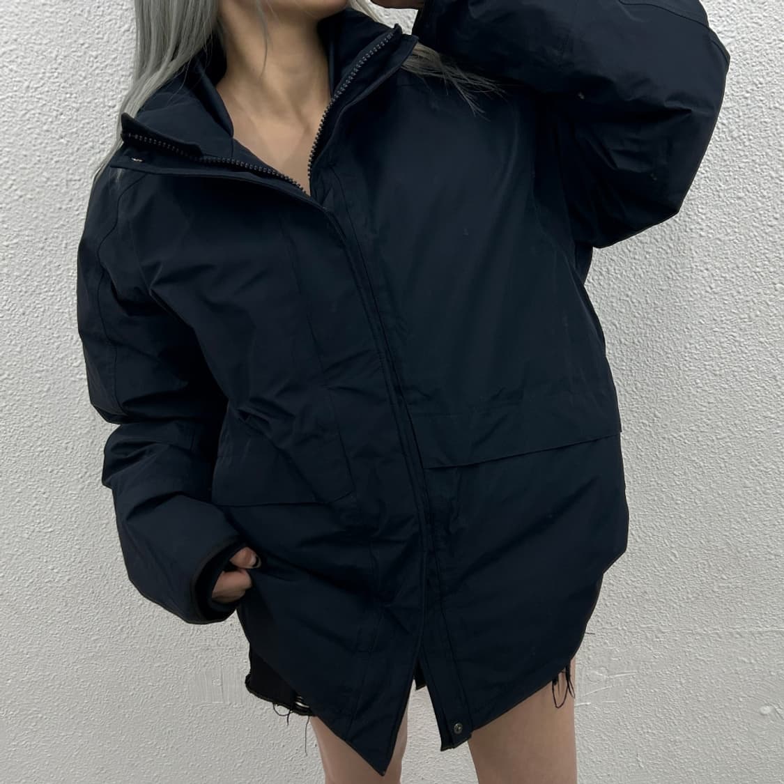 나나미카 네이비 고어텍스 다운자켓 XL 상품이미지1