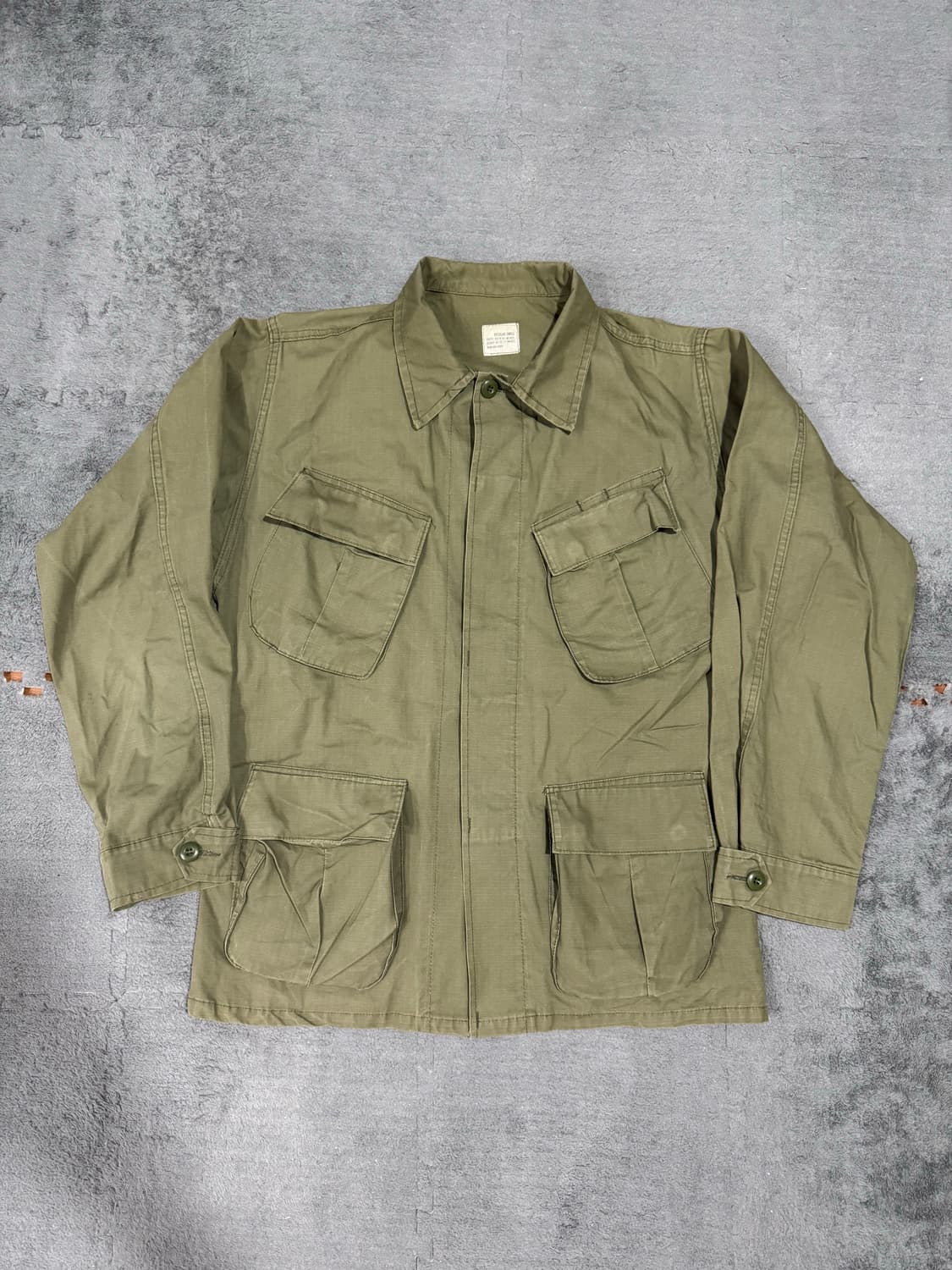 60s 오리지널 미군 정글 퍼티그 자켓 4세대 립스탑 상품이미지1
