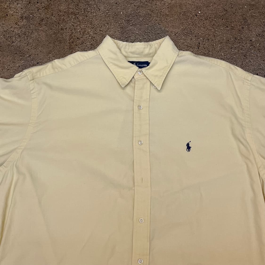 미국 빈티지 폴로랄프로렌 빅사이즈 클래식 옐로우셔츠 남방 상품이미지3