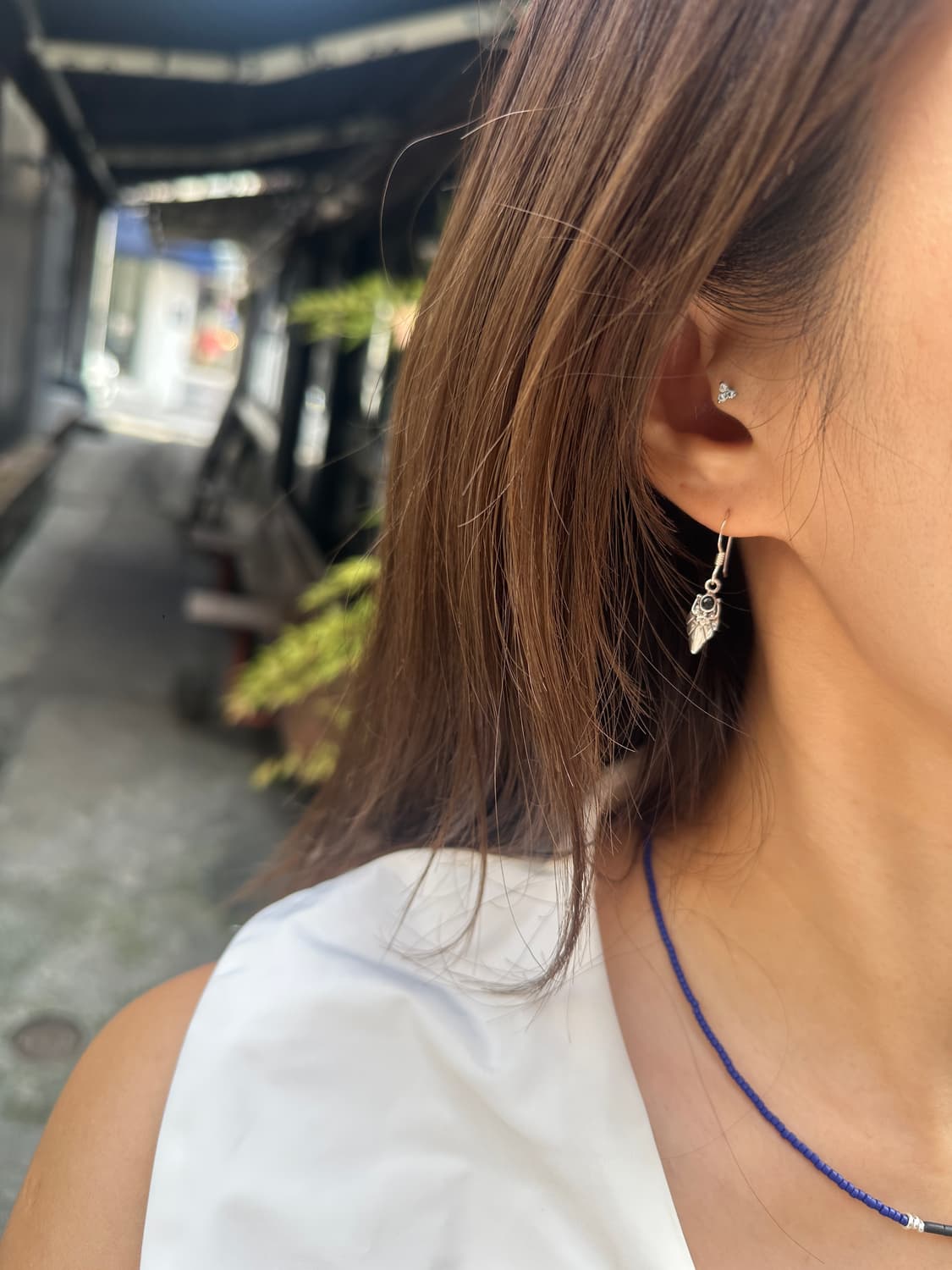 Vintage onyx 925silver earring 상품이미지4