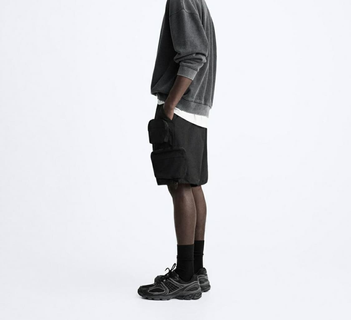 자라 카고 하이테크 버뮤다 팬츠 L 상품이미지5