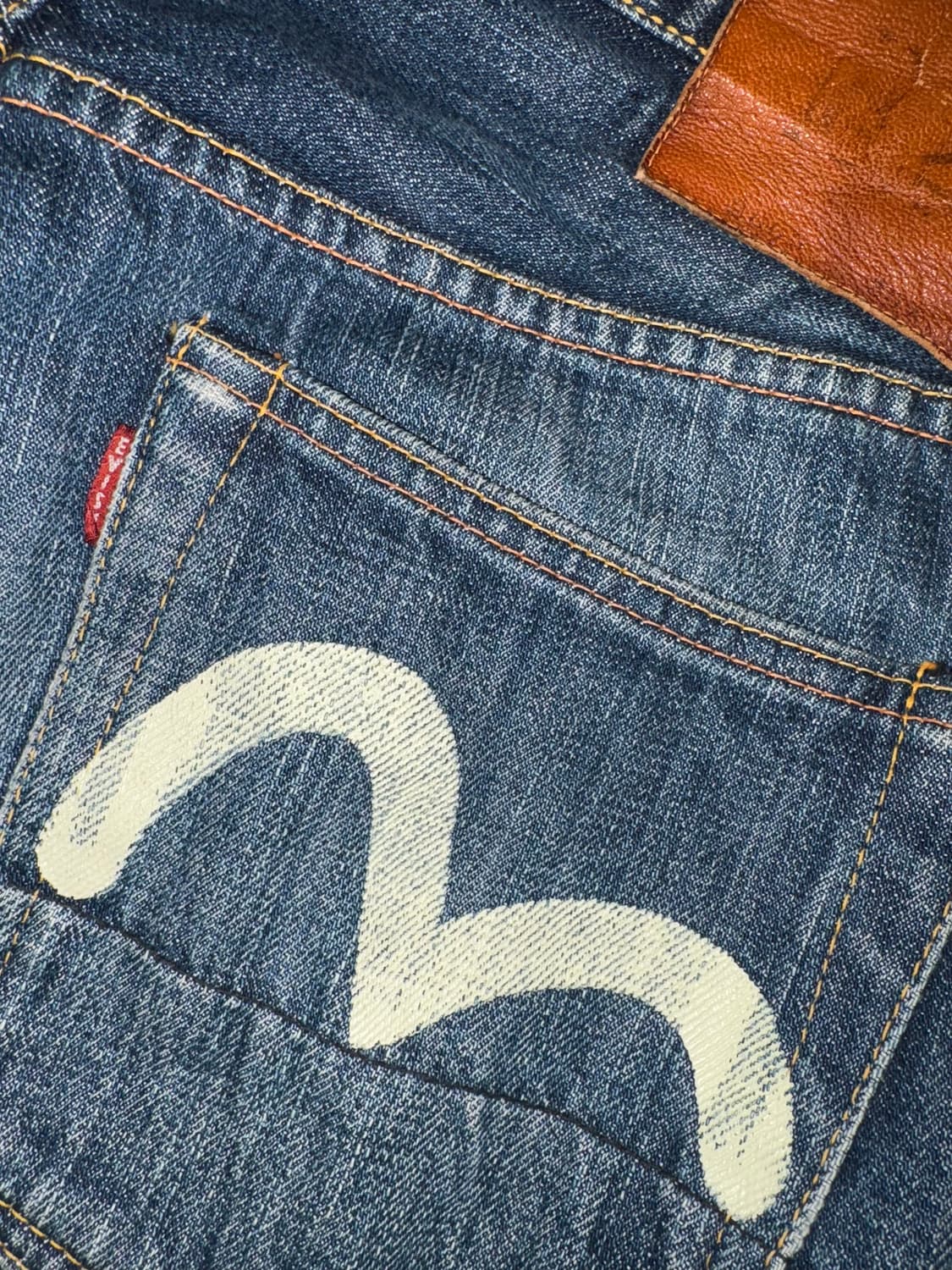 에비스 로고 프린팅 데님 팬츠 상품이미지4