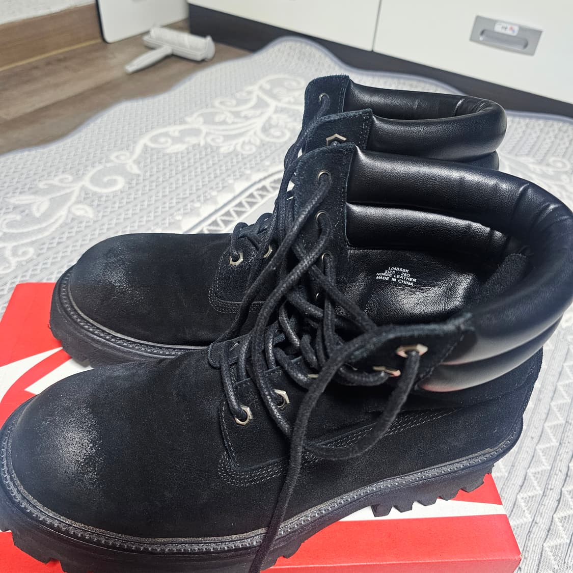 야세 1990 코만도솔 스웨이드 부츠 블랙 280 상품이미지2