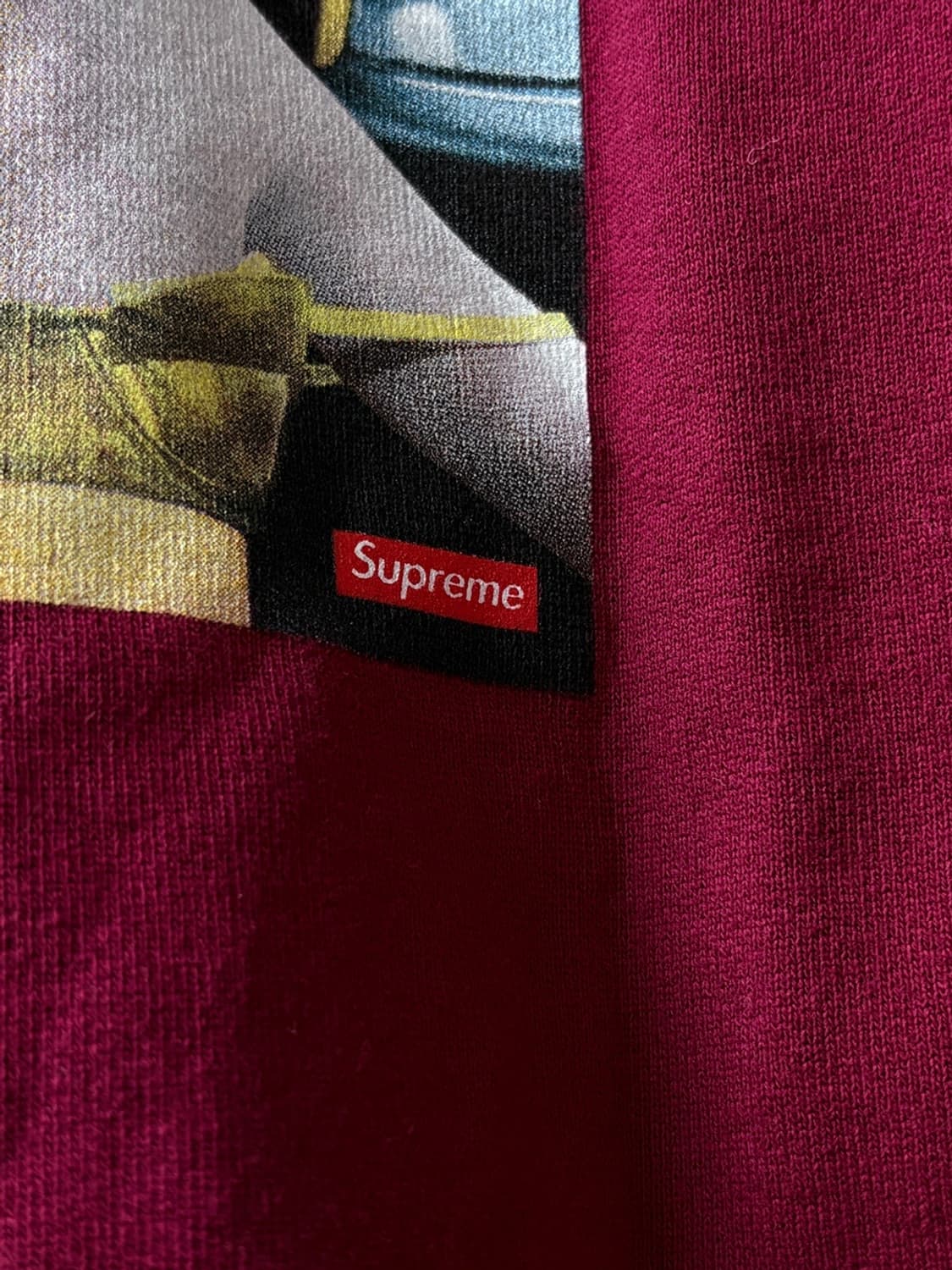 슈프림 x 낸골딘 미스티 앤드 지미 파울렛 버건디 후드 상품이미지2